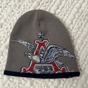 Vintage Reversible Budweiser  Anheuser Busch Stocking Cap